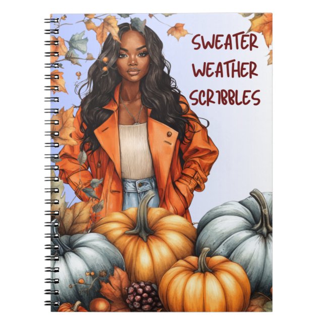 Carnet Sweater Weather Scribbles Notebook (Devant)