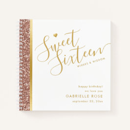 Carnet Sweet 16 Anniversaire Voeux de sagesse Conseil Liv