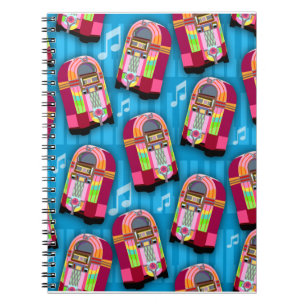 Carnet Sweet Neon Jukebox Fun Retro Motif