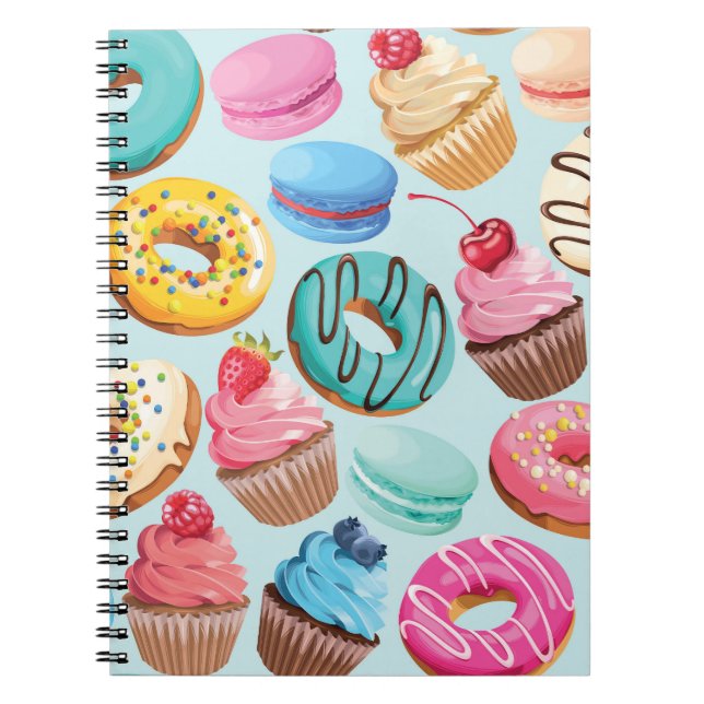 Carnet Sweet Sweet Sweets : Motif de Delight. (Devant)