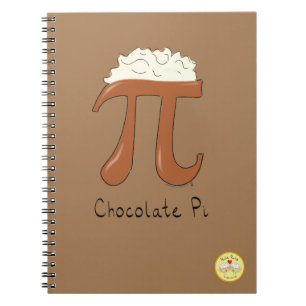 Carnet Symbole amusant de Pi en chocolat