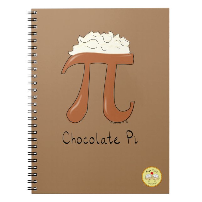 Carnet Symbole amusant de Pi en chocolat (Devant)