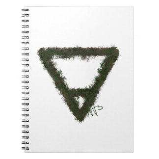 Carnet Symbole d'alchimie de l'élément rocheux de la Terr