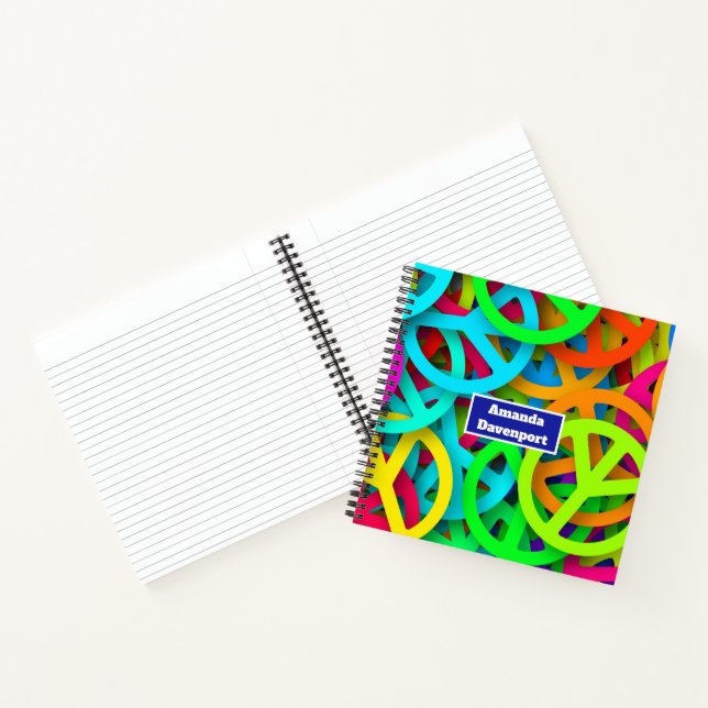 Carnet SYMBOLE DE LA PAIX Motif Super 60 VIBE (Intérieur)