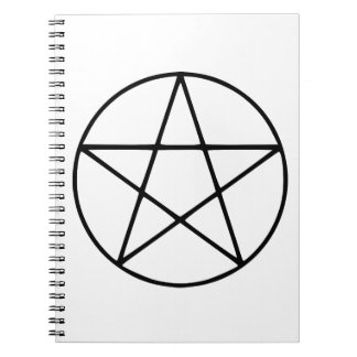 Carnet Symbole de pentagramme - Forme d'étoile à cinq poi