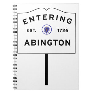 Carnet Symbole d'entrée de ville dans le Massachusetts d'