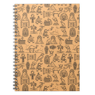 Carnet SYMBOLE Hiéroglyphique égyptien Arrière - plan