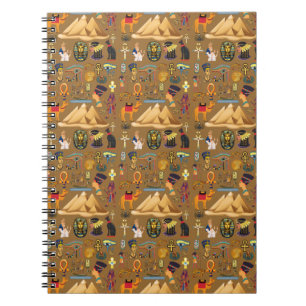 Carnet SYMBOLE motif D'HIÉROglyphE ANCIEN