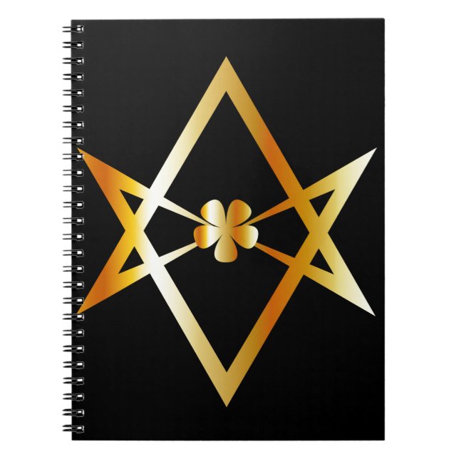 Carnet Symbole unicursale de hexagram (Devant)