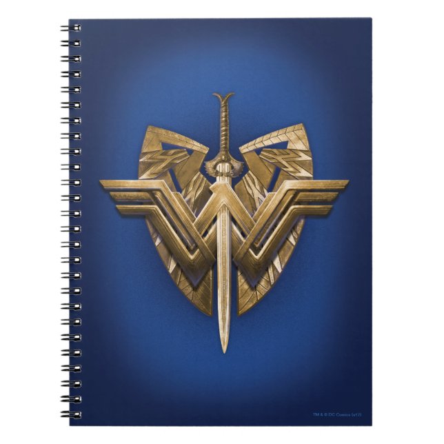 Carnet Symbole Wonder Woman avec l'épée de la justice (Devant)