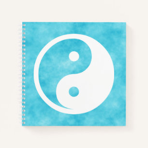 Carnet Symbole Yin Yang - dessin de tatouage solide 2