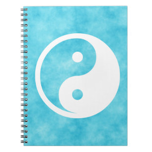 Carnet Symbole Yin Yang - dessin de tatouage solide 2