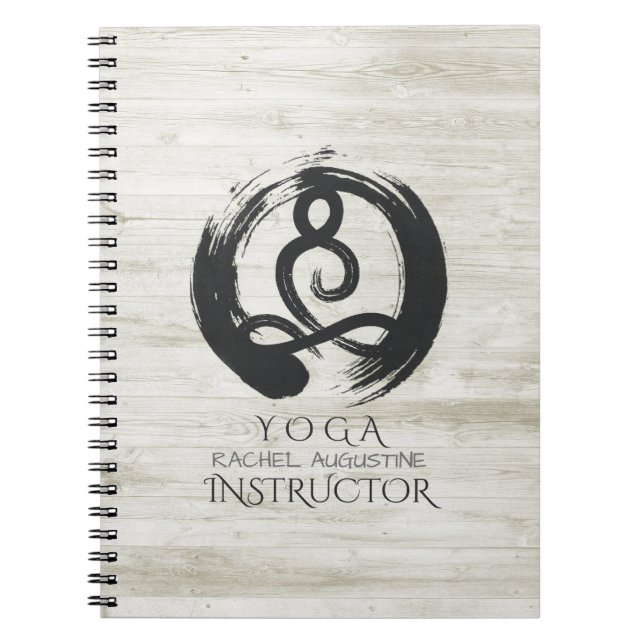 Carnet Symbole ZEN du guérisseur Pose de la méditation de (Devant)