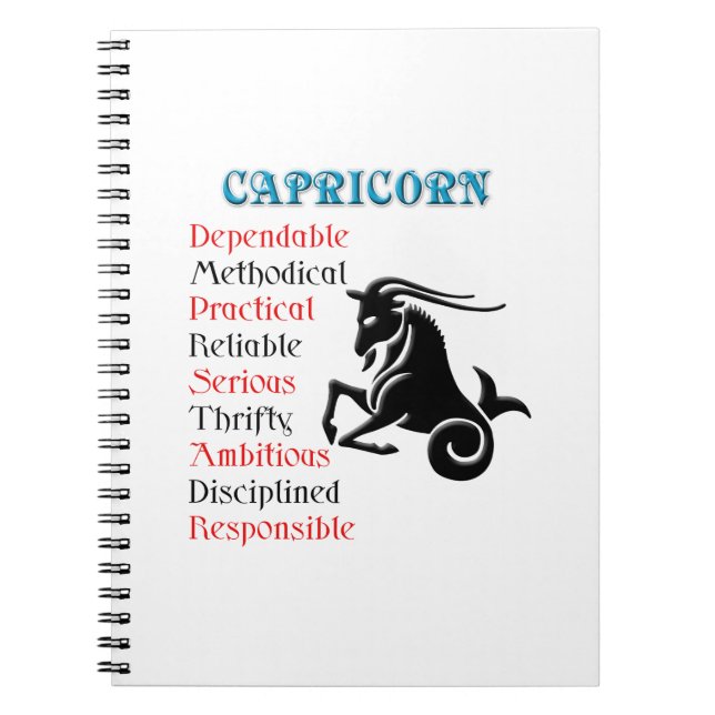 Carnet SYMBOLE Zodiaque Horoscope Capricorne (Devant)