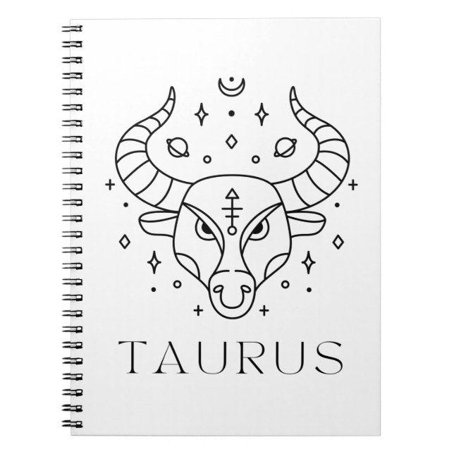 Carnet SYMBOLE Zodiaque Taurus (Devant)