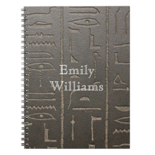 Carnet Symboles égyptiens d'écriture d'Egypte antique