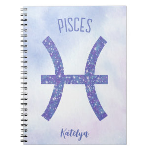 Carnet Sympathique Pisces Astrologie Signe Personnalisé V