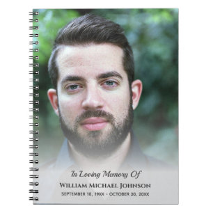 Carnet Sympathy Bereaveral Funeral Memorial Photo personn