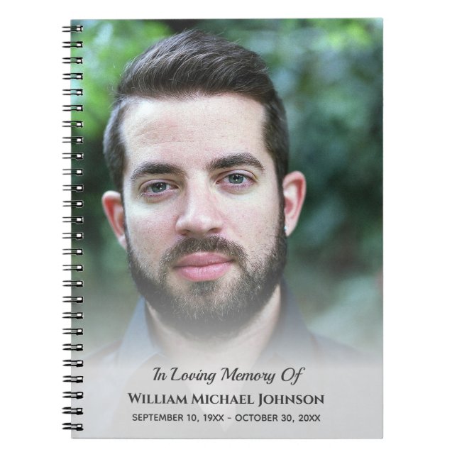 Carnet Sympathy Bereaveral Funeral Memorial Photo personn (Devant)