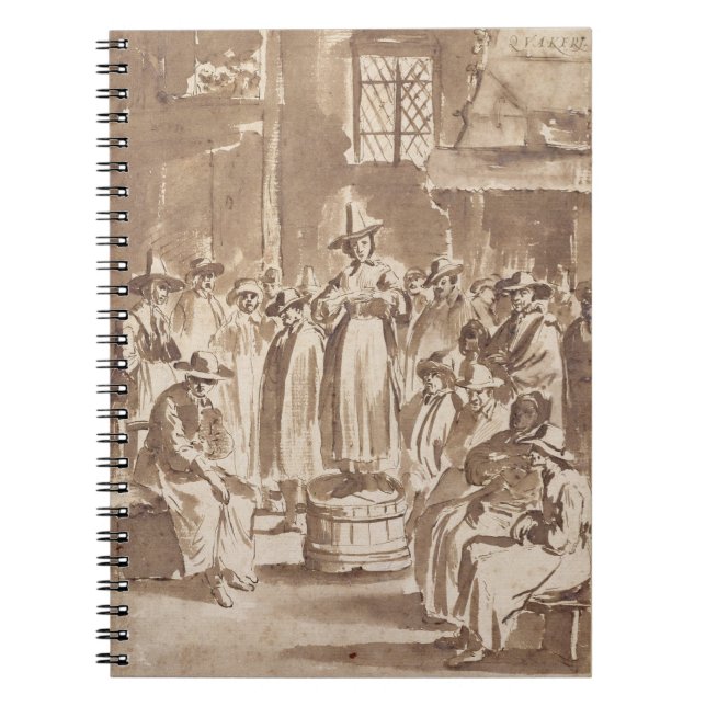Carnet T34029 une réunion de prière de quaker (stylo et (Devant)