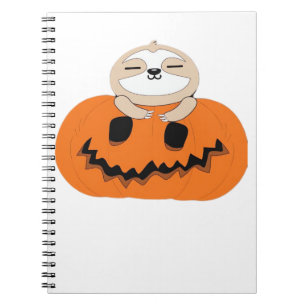 Carnet T-shirt Citrouille Halloween Sloth Classic