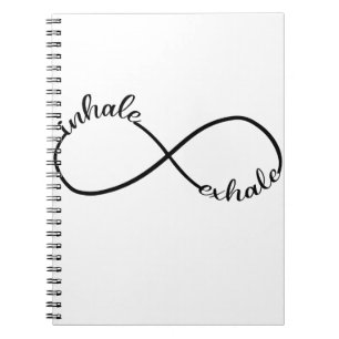 Carnet T-Shirt Yogi avec symbole du signe infini Respirer