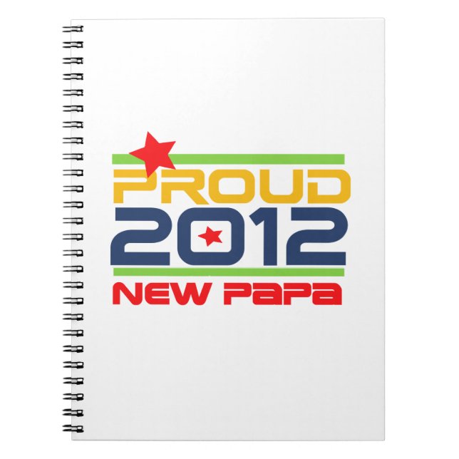 Carnet T-shirts et cadeaux Proud New Papa 2012 (Devant)