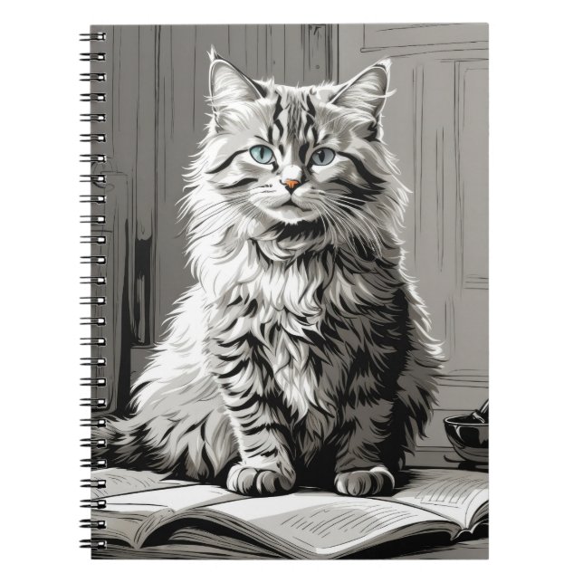 Carnet Tabby Gris (Devant)
