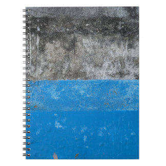 Carnet Tableau abstrait bleu et blanc