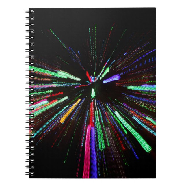 Carnet Tableau abstrait rouge, vert et bleu (Devant)