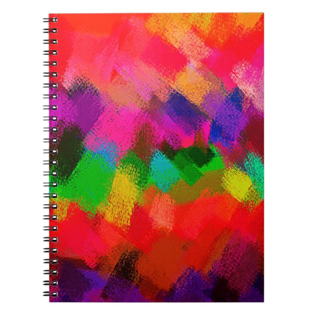 Carnet Tableau coloré Abstrait #2 (Devant)
