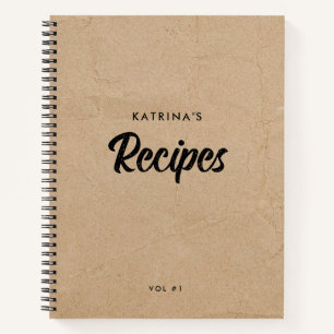 Carnet Tableau de conversion de mesures Rustic Kraft Rece