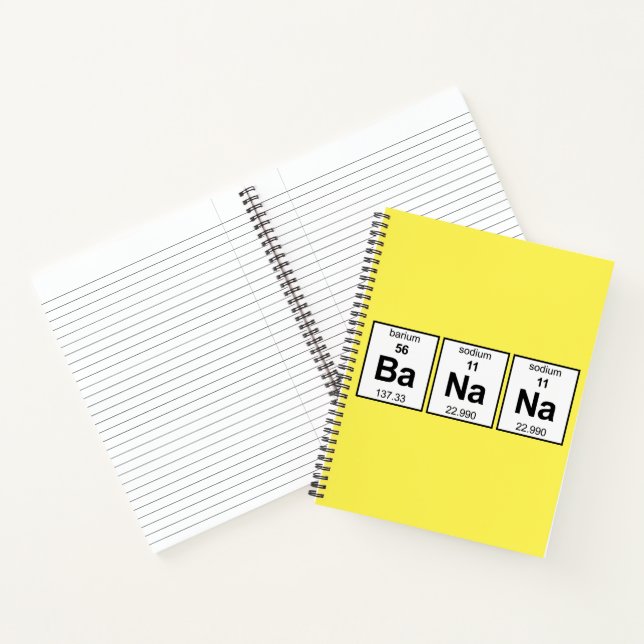 Carnet Tableau périodique BaNaNa (Intérieur)