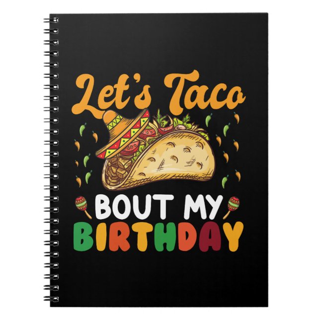 Carnet Taco Bout My Birthday Cinco De Mayo Party (Devant)