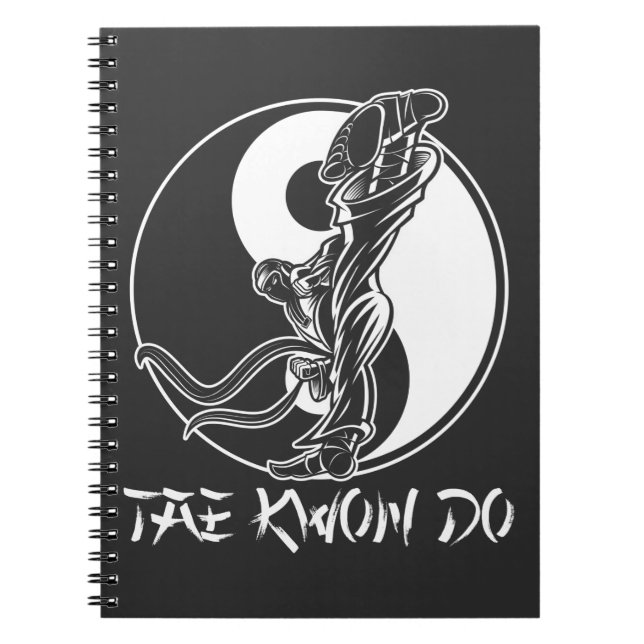 Carnet Taekwondo Martial Arts Tae kwon do Self Defense (Devant)