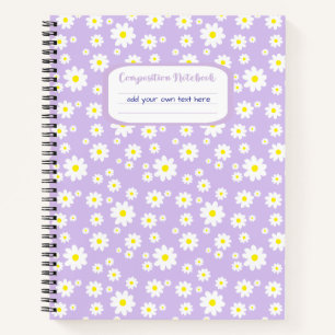 Carnet Taille du lavande Composition d'impression