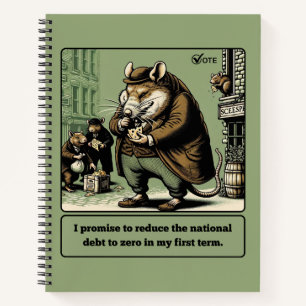 Carnet Tails De Schéma : L'Homme Politique Du Rat Qui Con