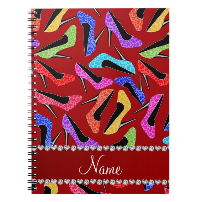 Carnet Talons hauts rouges nommés personnalisés de (Devant)