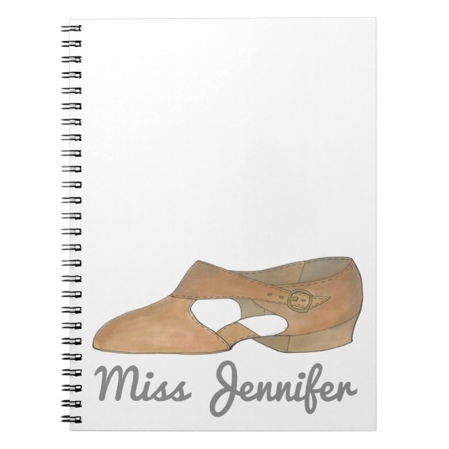 Carnet Tan Lyrical Chaussure Danse Enseignant Considérant (Devant)
