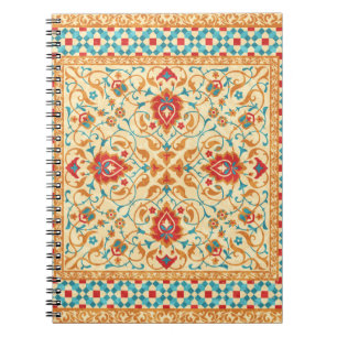 Carnet Tapis oriental, motif ornemental ornemental, styl
