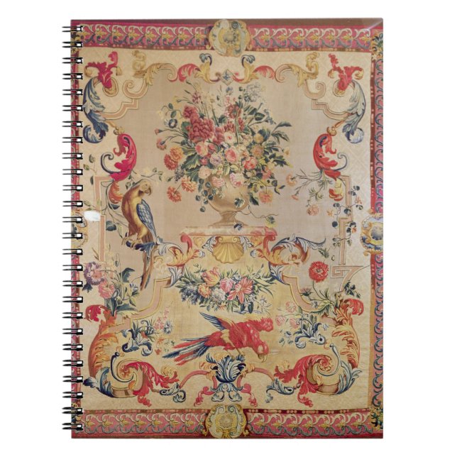 Carnet Tapisserie dans le style rococo tôt avec le (Devant)