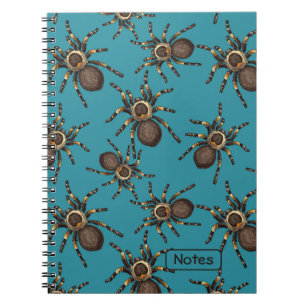 Carnet Tarantula sur bleu