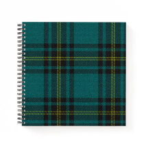 Tartan bleu-vert double face