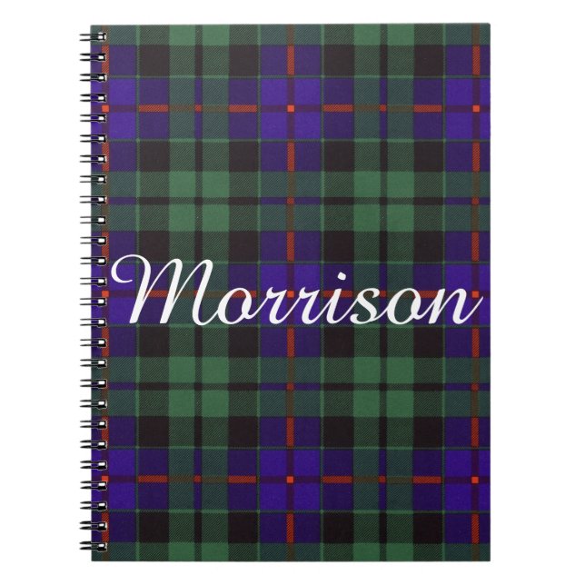 Carnet Tartan d'écossais de plaid de clan de Morrison (Devant)
