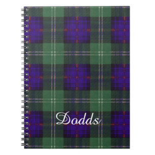 Carnet Tartan écossais de kilt de plaid de clan de Dodds
