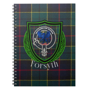 Carnet Tartan et blason du clan écossais Forsyth