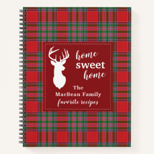 Carnet Tartan MacBean Plaid Recettes famille de vacances