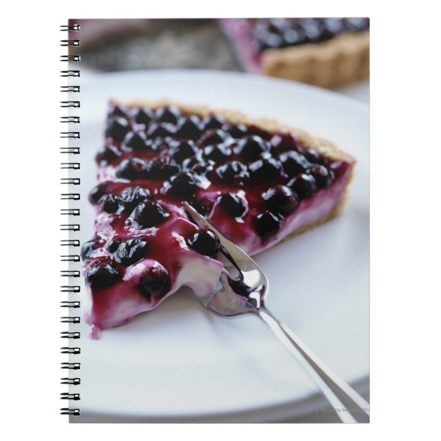 Carnet Tarte à bleuet à la fourche sur plaque (Devant)