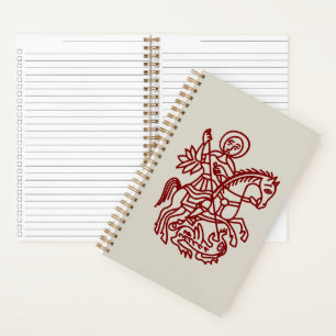 Carnet Tatouage du dragon de Saint-Georges et croix de Jé