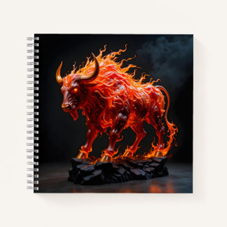 Carnet Taureau de feu mythique